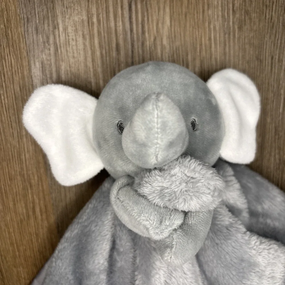 Carters‎ Just One You Elephant Lovey Gray Plush Baby Security Blanket Polka Dots